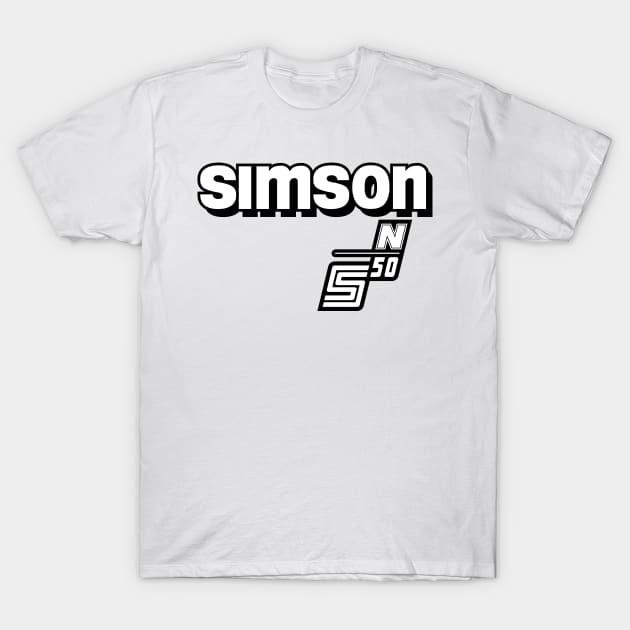 Simson S50 N logo T-Shirt by GetThatCar